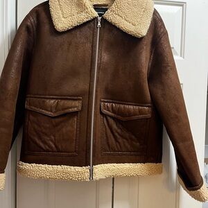Women’s Express Suede Sherpa Jacket